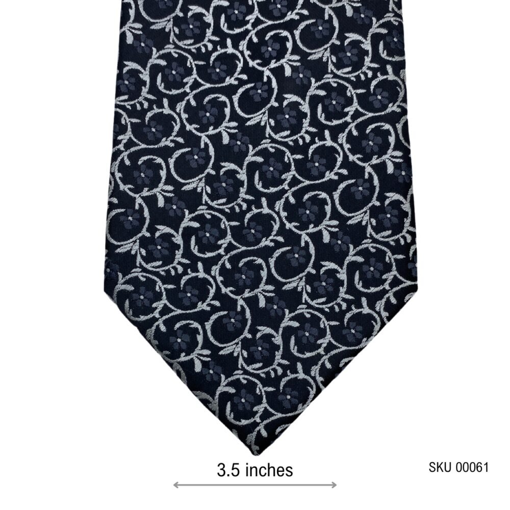 Cedar Wood State Classy Floral Pattern Men's Tie