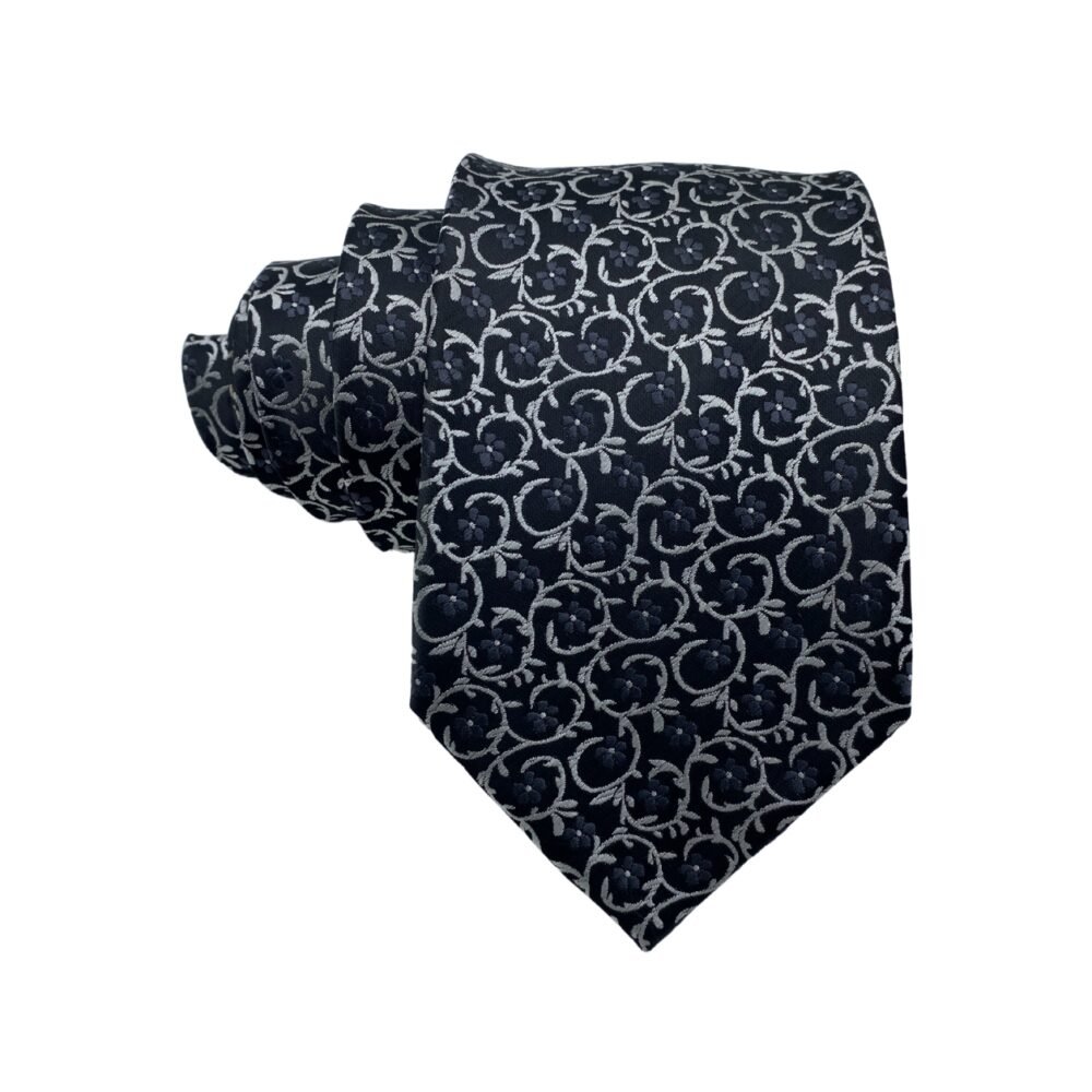 Cedar Wood State Classy Floral Pattern Men's Tie