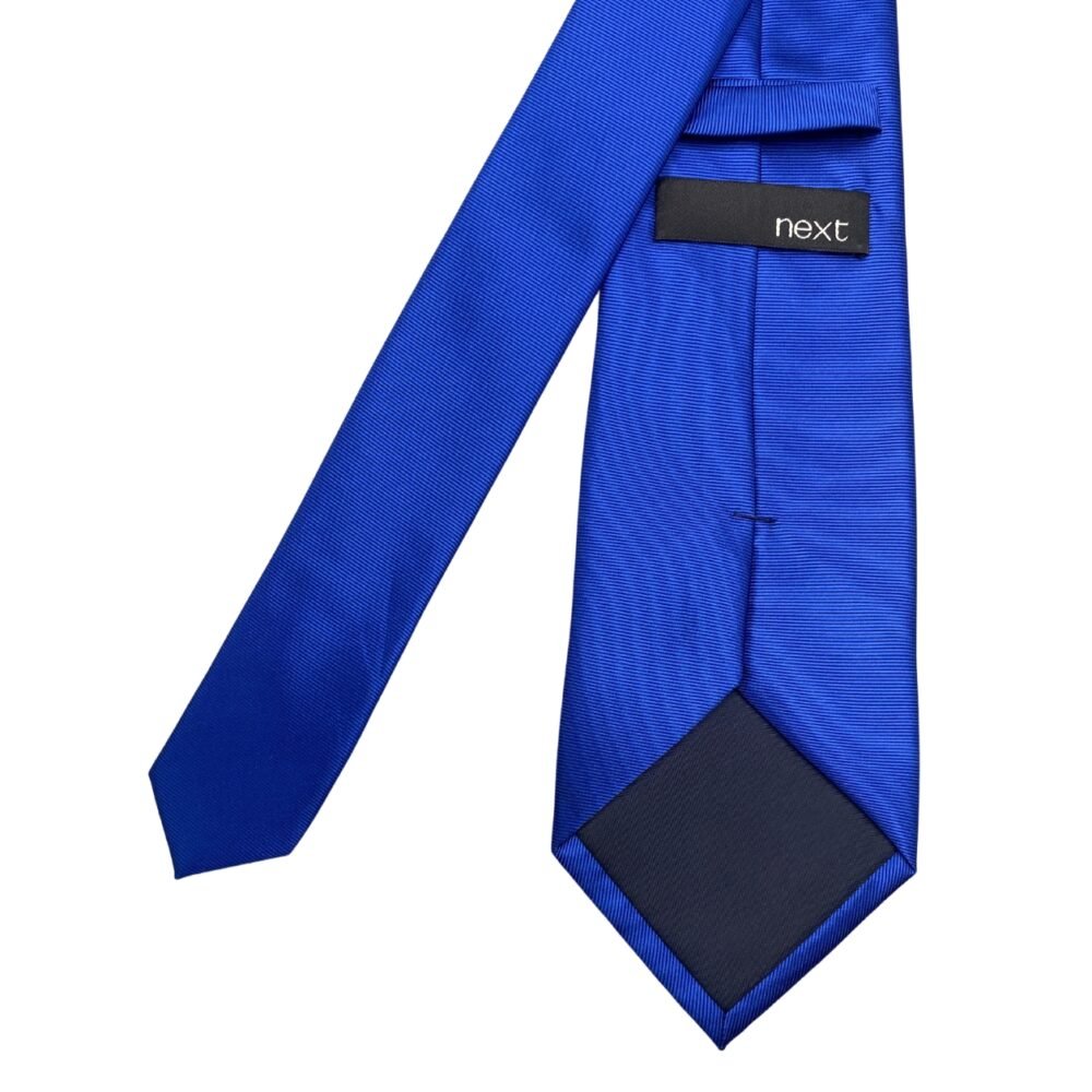 Next Premium Blue Plain Men's Tie