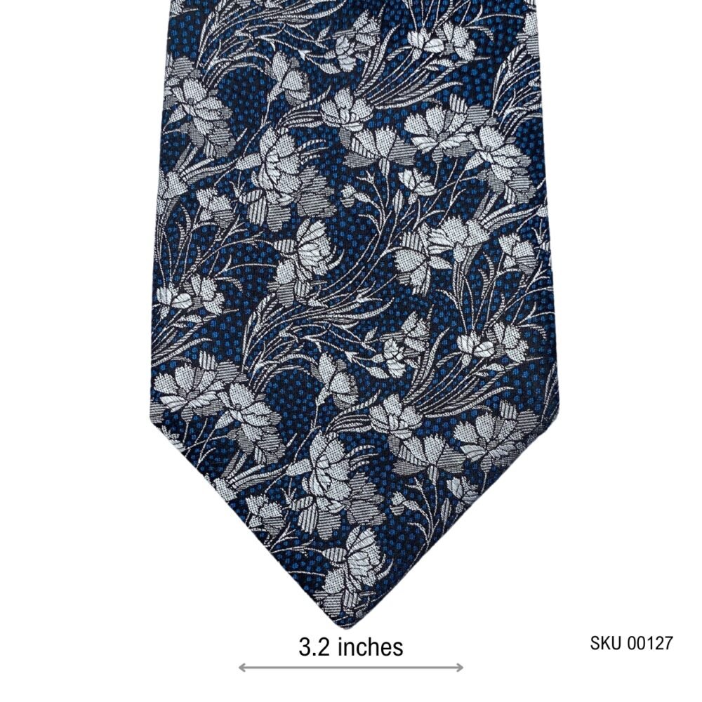 Radiant Pure Silk Floral Pattern Men's Tie by Liberty