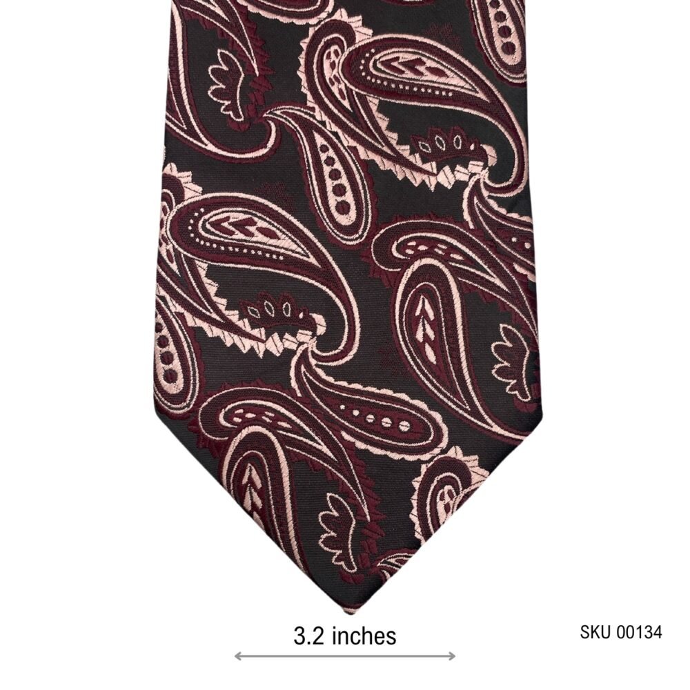 Tailored Artistic Paisley Pattern Men's Tie by Fellini