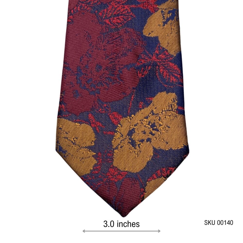 Retro Rustic Floral Pattern Men's Tie by Taylor & Wright