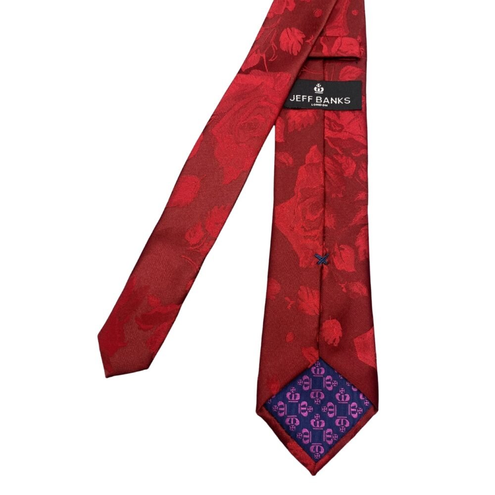 Jeff Banks Rustic Rose Pattern Men's Tie