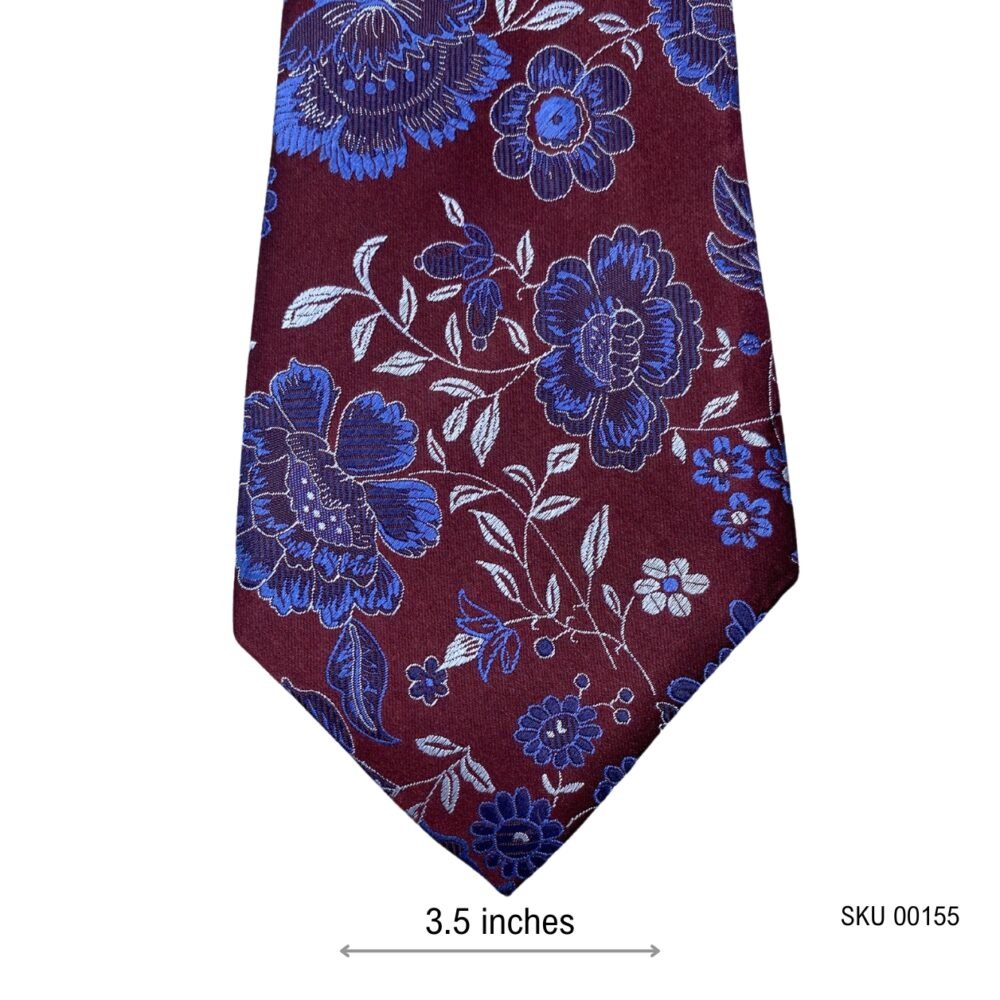 Sulhrie & Valentine Captivating Floral Pattern Men's Tie