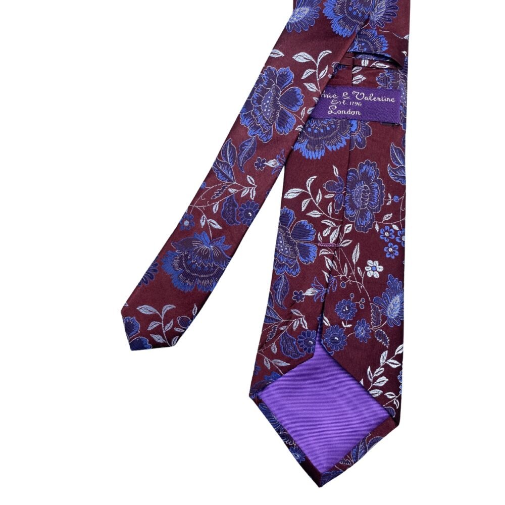 Sulhrie & Valentine Captivating Floral Pattern Men's Tie