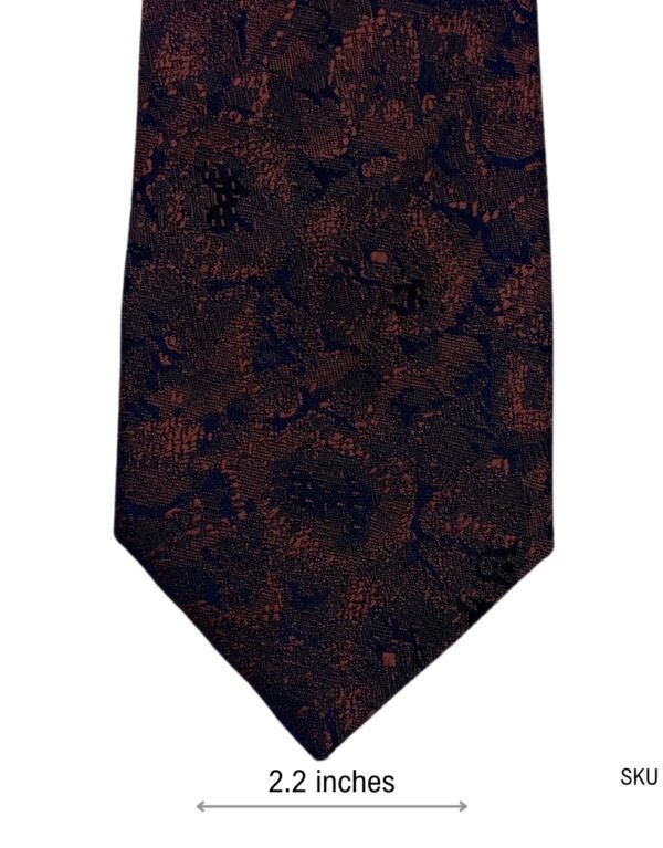 Next Dark Rustic Floral Pattern Men's Tie