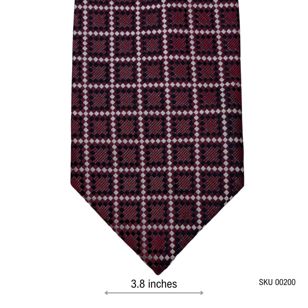 Givo Microfiber Premium Geometric Pattern Men's Tie