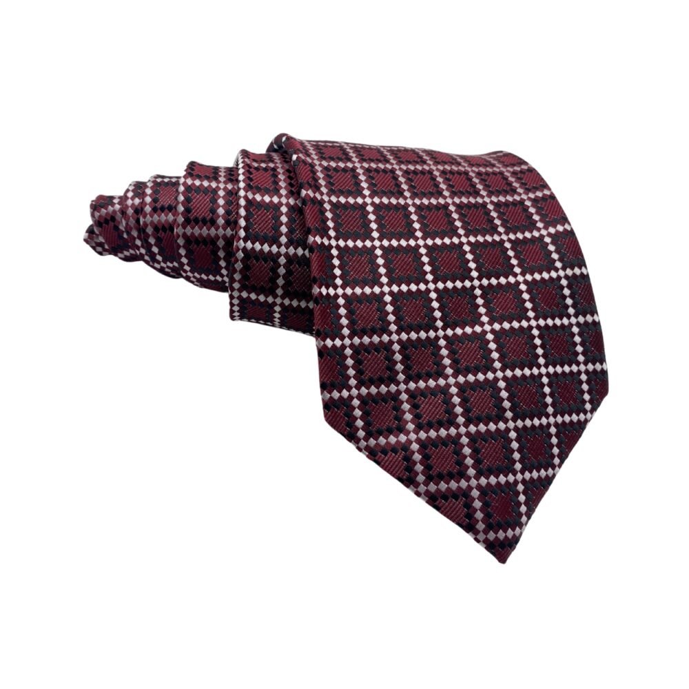 Givo Microfiber Premium Geometric Pattern Men's Tie