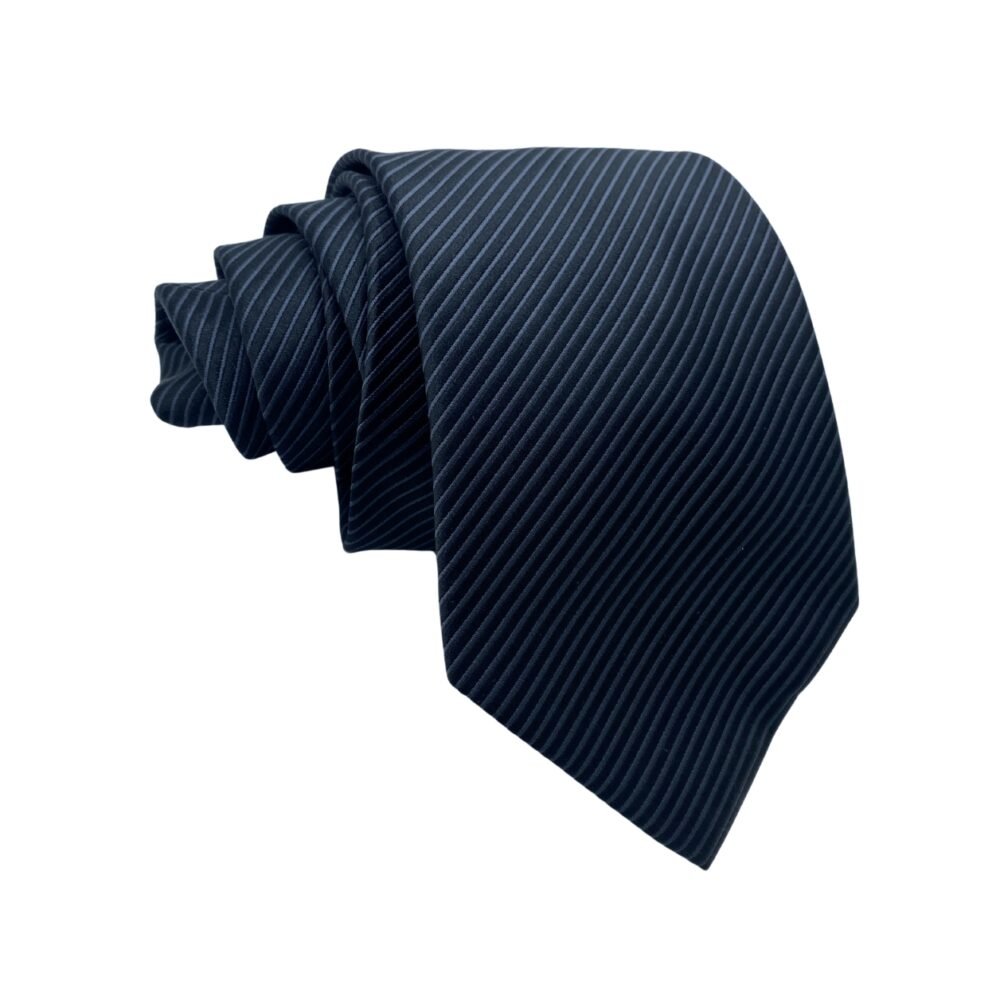 Dark Stripes Self Textured Men's Tie