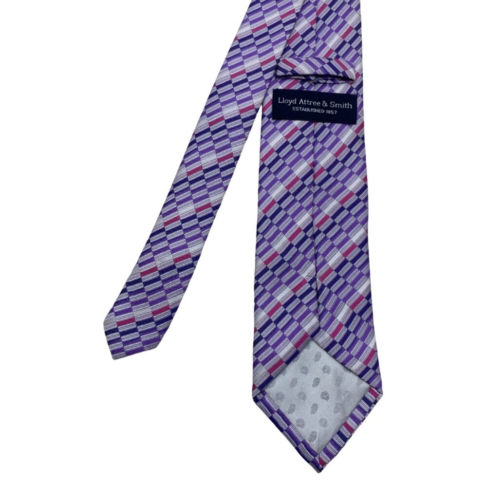Lioyd Attree & Smith Classic Geometric Pattern Men's Tie