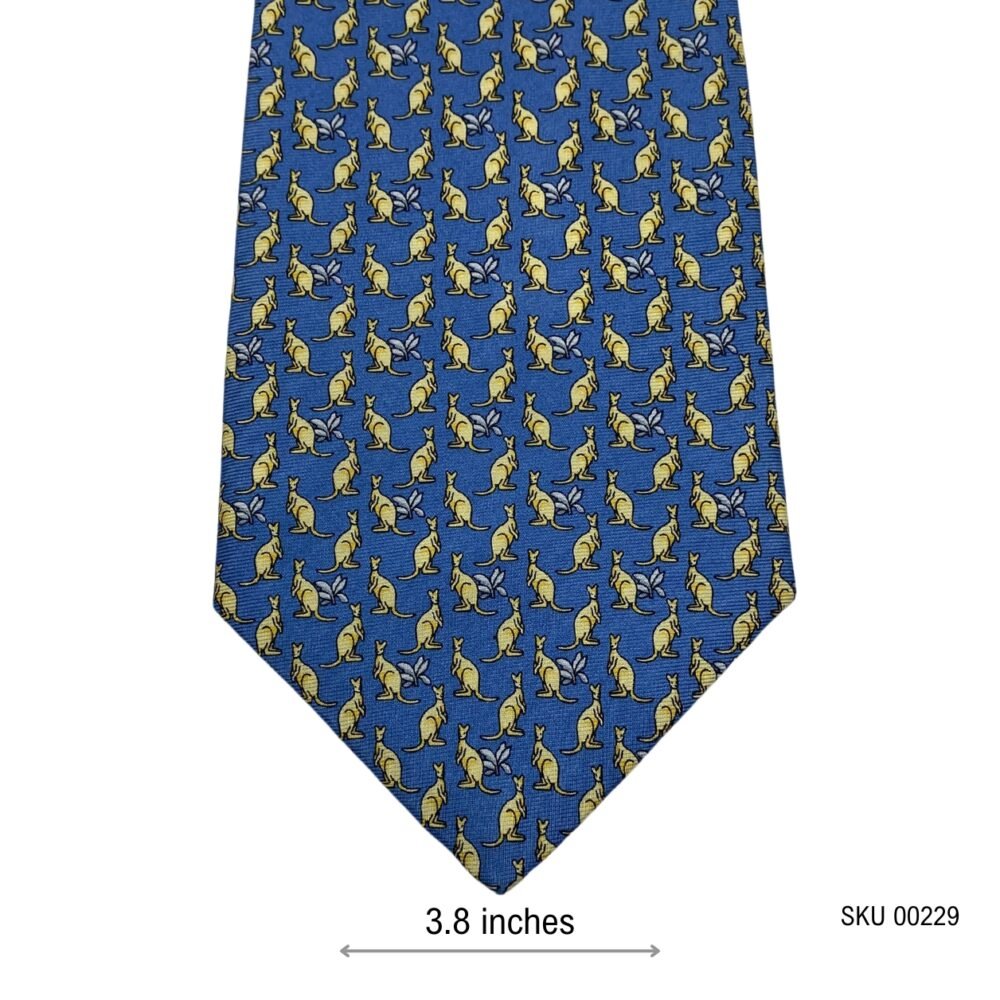 Marks & Spencer Pure Silk Kangroo Print Men's Tie