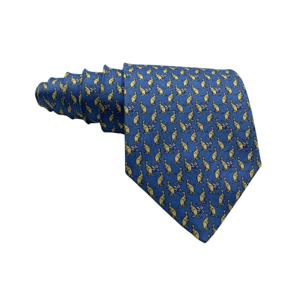 Marks & Spencer Pure Silk Kangroo Print Men's Tie