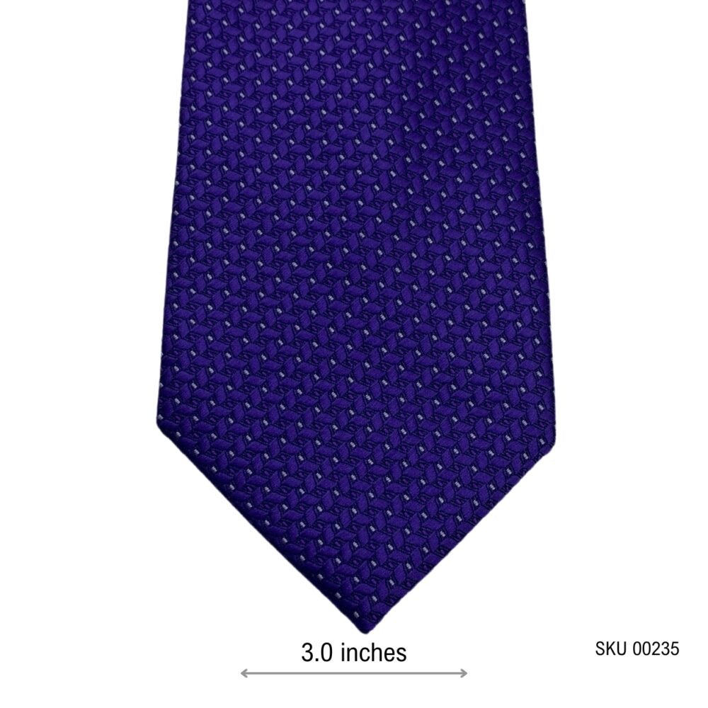 Charlton Gray Dapper Blue Geometric Pattern Men's Tie