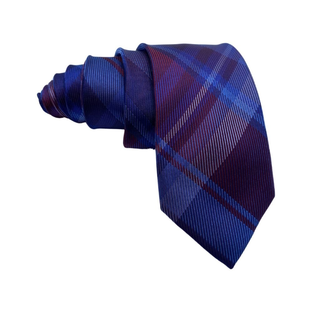 Jeff Banks Pure Silk Plaid Pattern Men's Tie