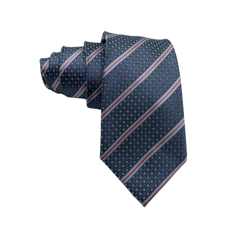 F&F Self Textured Stripes Pattern Men's Tie