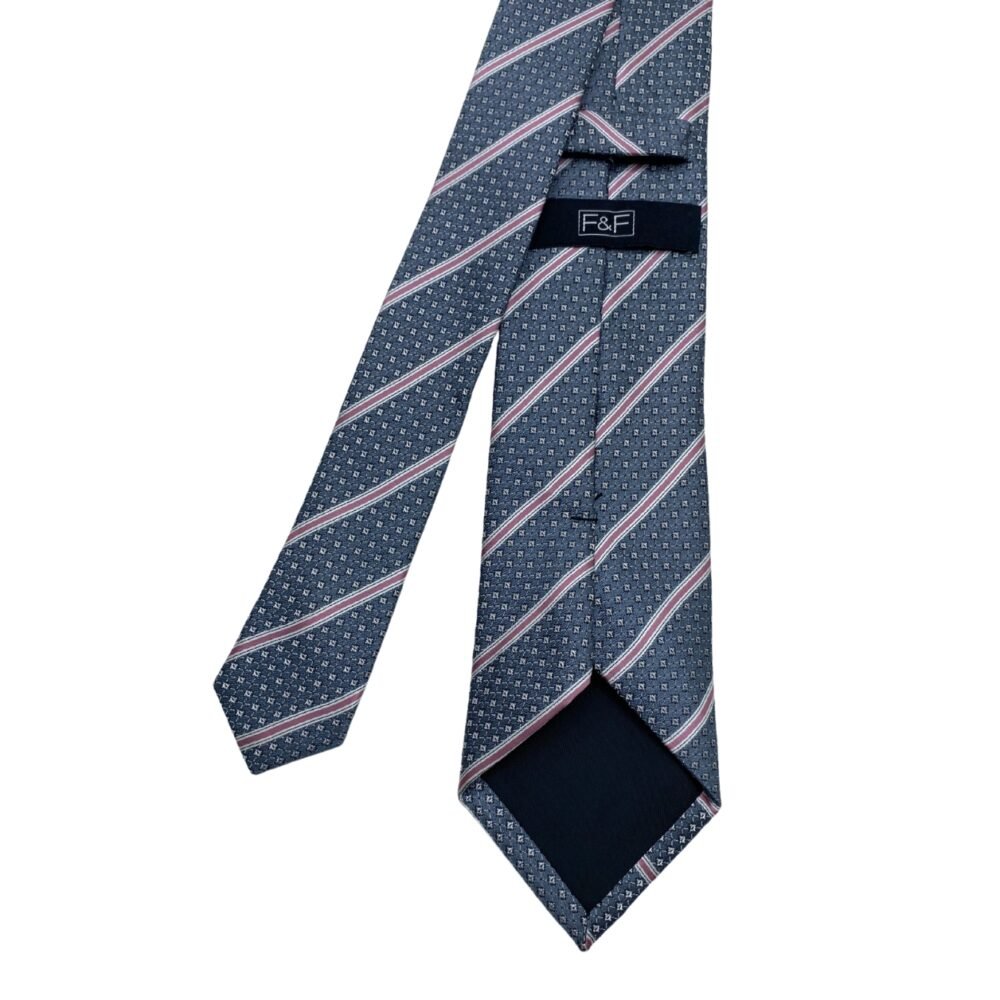 F&F Self Textured Stripes Pattern Men's Tie
